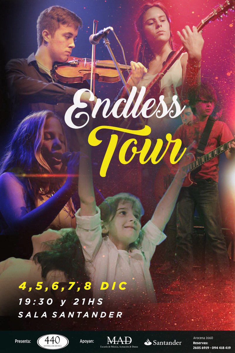 440escuela's tweet photo. En 7 días empezamos el #endlesstour2017 https://t.co/XJy8Al2SE2