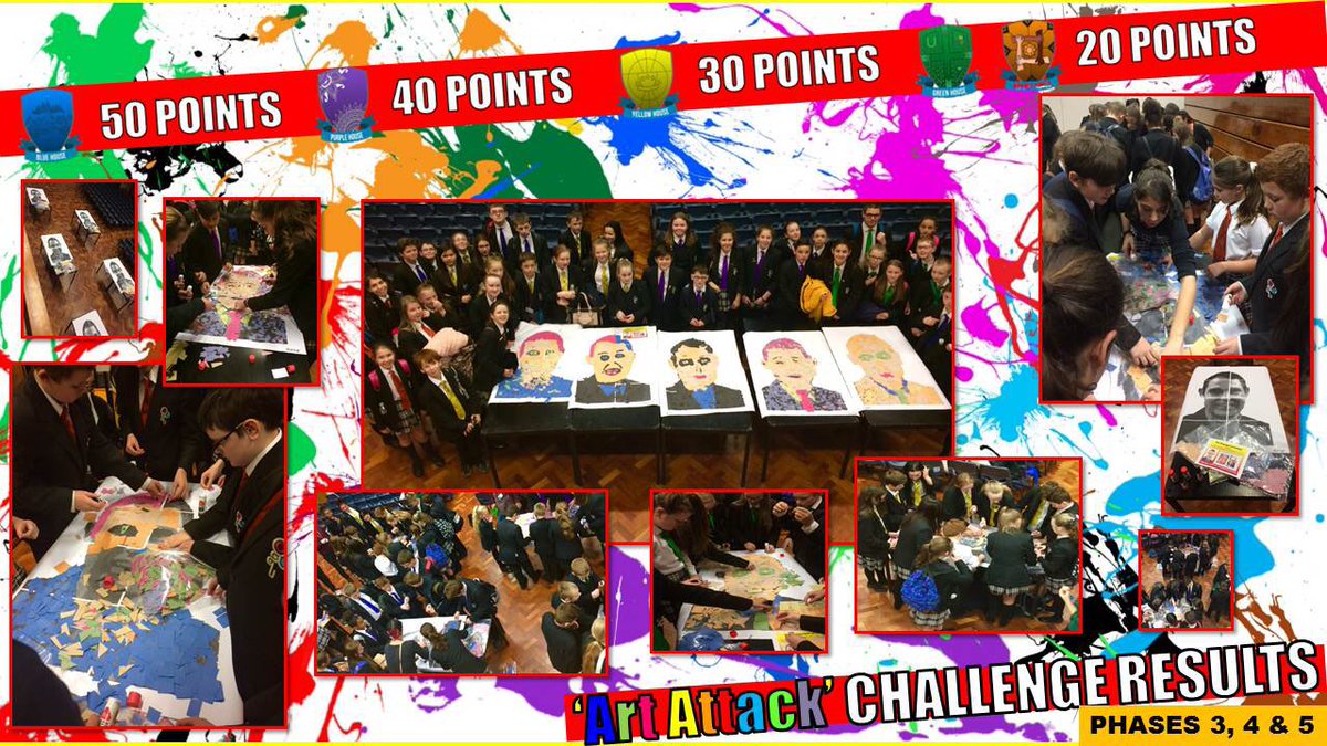 There was an abundance of #teamwork on show in Friday’s ‘Principal of Collage’ challenge at <a href="/UnityBlackpool/">Unity Academy</a>. The Phase 3, 4 &amp; 5 winners = <a href="/UnityBlueHouse/">Blue House</a>.