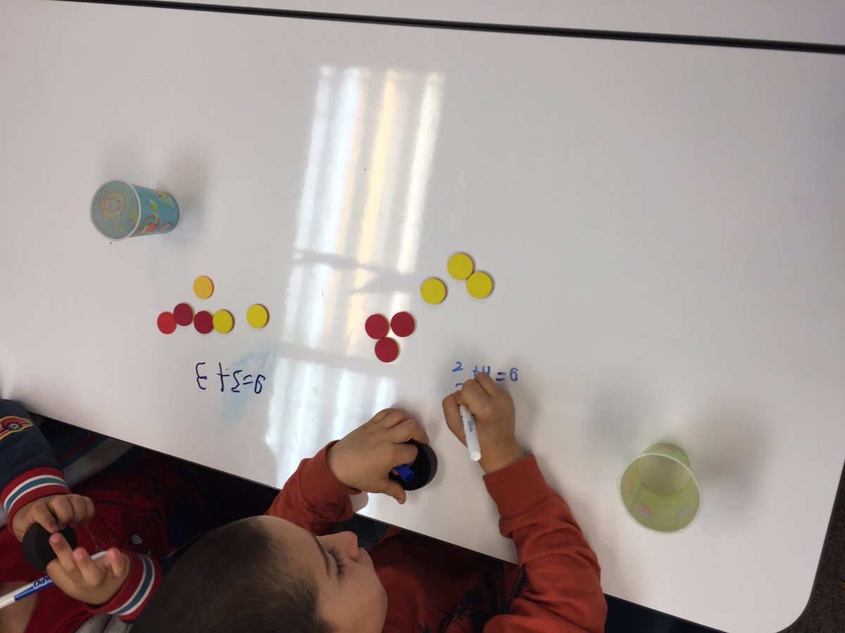 MsKnudson1's tweet photo. S: Are we really going to write on the table?
T: Yes we are!
#making6 #additionsentences #math #whiteboardtables #flexfurniture #usdlearns @noddinelem https://t.co/JA1zSHgGMF