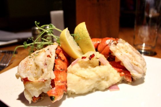 Tonight, enjoy a Baby Green Salad and our Twin Lobster Tails served with butter whipped potatoes and sautéed vegetables for just $29.99! Dine-in only, during dinner hours from 4pm-11pm, plus tax &amp; gratuity.