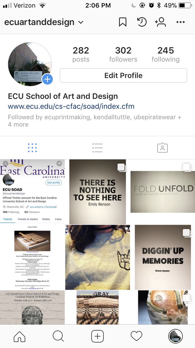 If you aren’t already, give ECU SOAD a follow on insta to see all the cool stuff going on