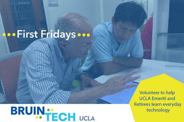 UCLABruinTech's tweet photo. 2017's final #FirstFridays is coming up this Friday! If you're able to #volunteer part of the time between 10am-12pm, please email me at bruintech@ucla.edu! Check out some photos of the event here: https://t.co/dwLFm7Ldn0
#Bruins #BruinTech @UCLAit @UCLA_ITSecurity @UCLAVolunteer https://t.co/7wyyudNeuz