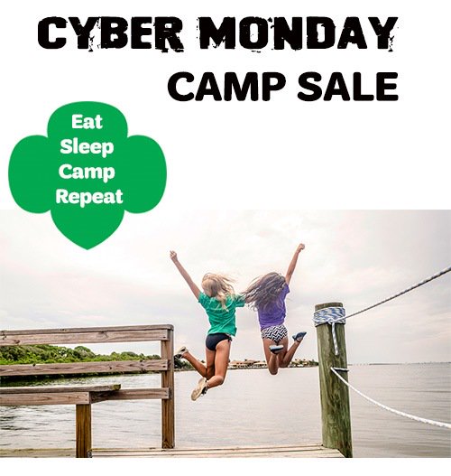 GSCWM's tweet image. Looking for a fun holiday gift that’s always the right size and requires no batteries or late-night assembly? Give the gift of GSCWM Summer Camp! Purchase a $150 gift cert for ONLY $100 or a $75 gift cert for ONLY $50 to go toward a week Camp! bit.ly/GSCWMCyberMon
