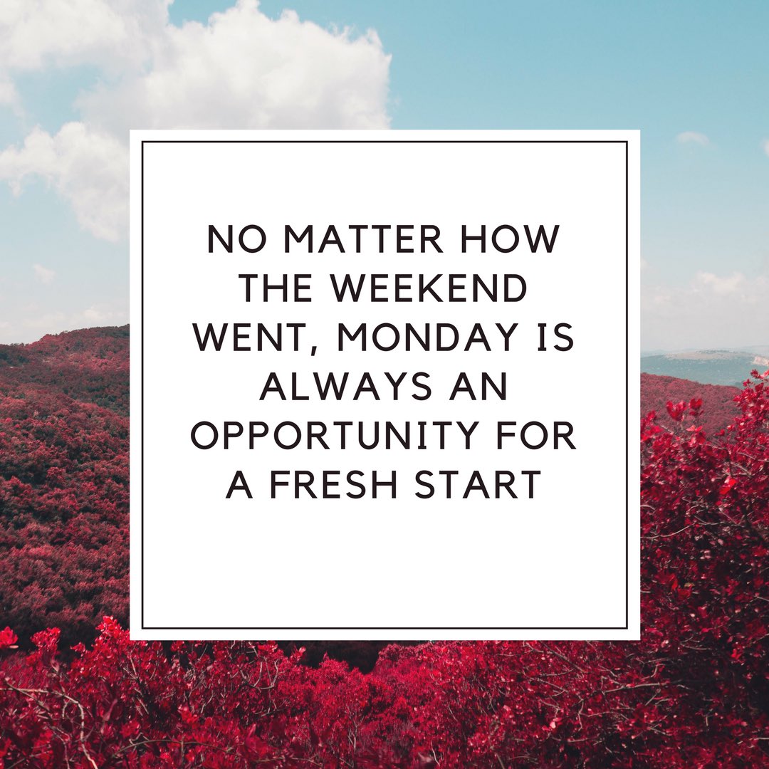 APTacious's tweet photo. Mondays don’t have to be bad! Think of them as a blessing to a fresh start. #aptacious #mondaymotivation #weekend https://t.co/NTiyqrWUtI