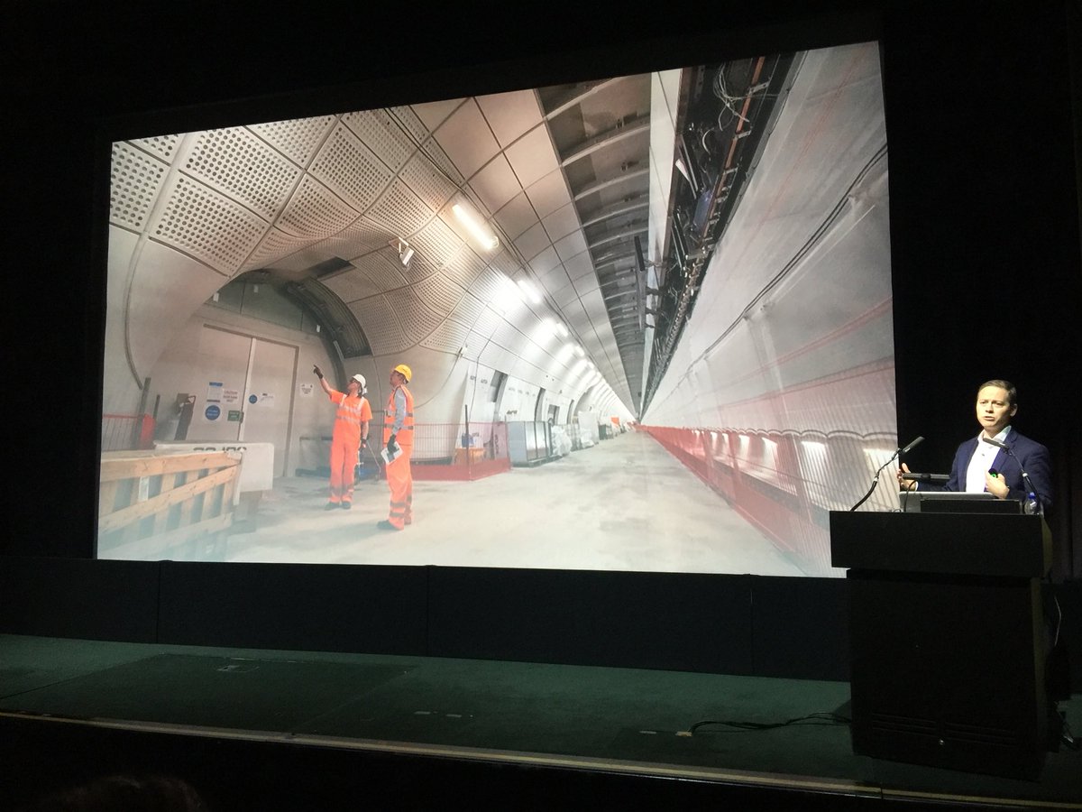 BIMCAEIcepick's tweet photo. Will Parkes of @Crossrail @TheB1M talking about project and use of BIM &amp; digital media medium content to convey project data &amp; design intent to inform all #Construction #Crossrail #Crossrail2 #Infrastructure #Design #Digital #Media #ConstructContent #BIM #Construction https://t.co/7n0DVVq2oG