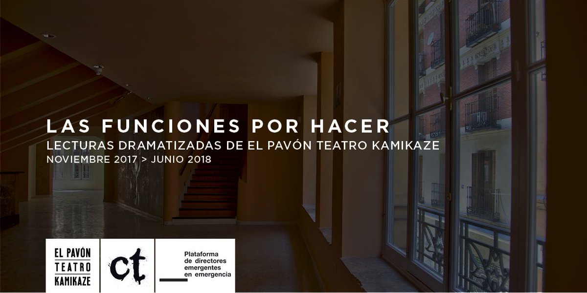 teatrokamikaze's tweet photo. Este viernes regresan #LasFuncionesPorHacer:

#Conde de @Ale_Butron. Dirige @pablocanosales (1 DICIEMBRE)

#ElInstanteAntesDeQueTodoAcabe de Maribel Bayona. Dirige Pedro Casas (15 DICIEMBRE)

Más info y entradas: https://t.co/qzpuzntdBU
@contextoteatral @PDirectorxsEE https://t.co/UPvwCT0yth