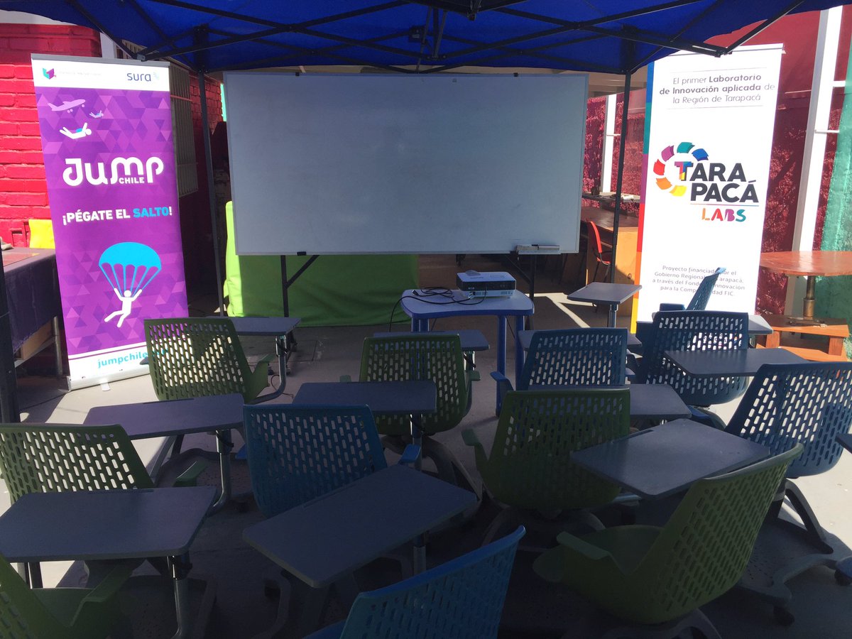 aoyarzunc's tweet photo. Un día soleado en Iquique es perfecto para el taller 4 de @Jump_Chile hoy a las 17.30 horas en @TarapacaLabs. Preparación de pitch y recomendaciones para generar impacto en el cliente/usuario/inversionista 👏👏👏 https://t.co/ItKOQzkuDH