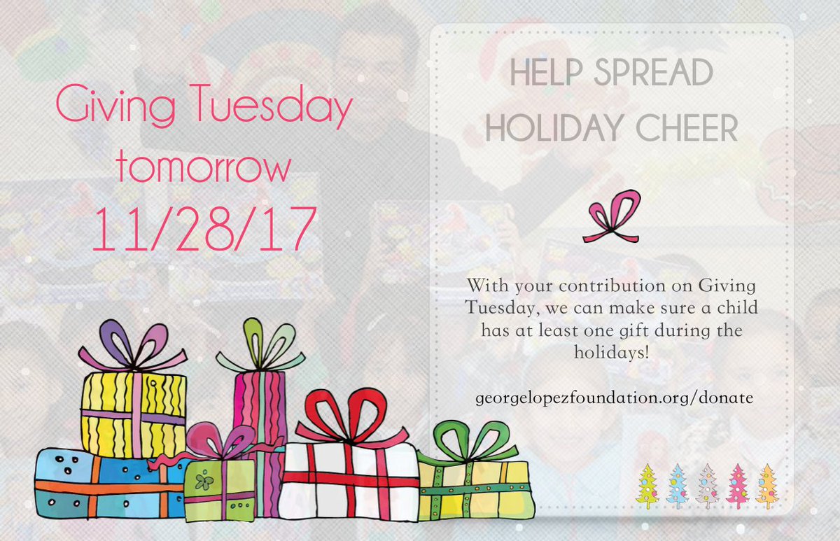 lopezfoundation's tweet photo. This #GivingTuesday help us spread holiday cheer and give back to those less fortunate. https://t.co/i77DMwpCDI #holidaytoydrive #giveback #gifts #holidaycheer https://t.co/HPEwCSo0DL