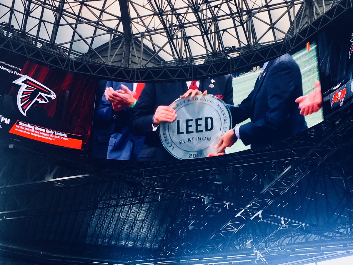 USGBC's tweet photo. Let the celebrations continue! 🎉 
#MBstadium, #LEED Platinum. https://t.co/iGg3KZjKOY