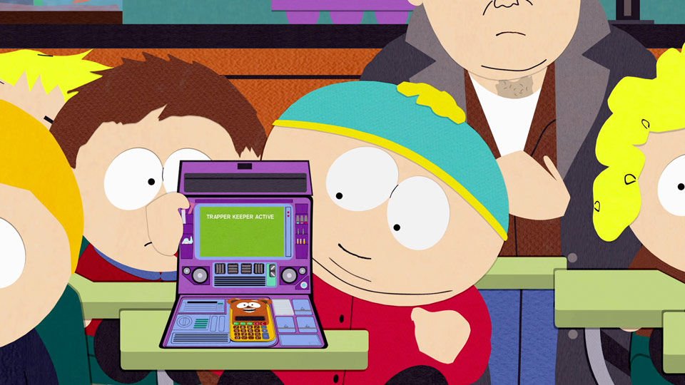 SouthPark's tweet photo. Cartman got a great #CyberMonday deal on a trapper keeper... https://t.co/evLB3DRzc9