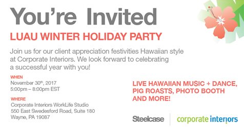 It may be cooling down but this Thursday we're heating up, come join us at our Client Appreciation Celebration! Don't miss live Hawaiian music, dances, and a pig roast! RSVP now  tinyurl.com/y96whcp2