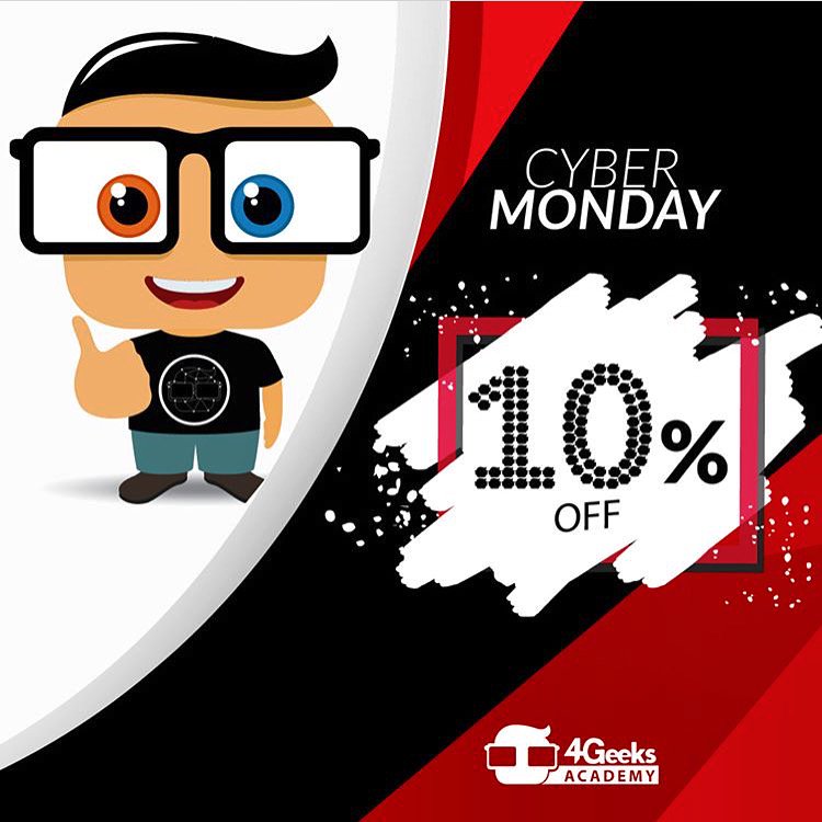 StartHubMiami's tweet photo. TODAY @4GeeksAcademy holds a #cybermonday special for their 2nd cohort: 10% off entire tuition!! Don't miss this great offer to #BreatheCoding in 2018
Email info@4geeksacademy.co for more details https://t.co/ZeJ99w8WaF