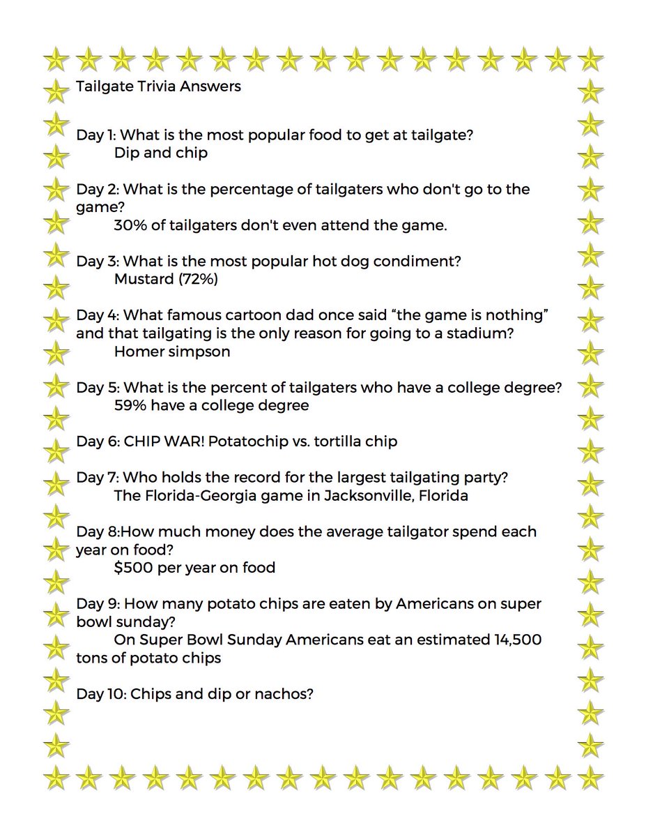 Boise State Dining On Twitter Did You Participate In Tailgate Trivia Are You Curious About The Answers To The Trivia Questions Well Here They Are Thank You For Everyone Who Participated Sidney