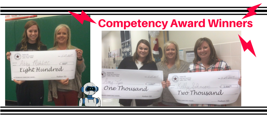 HudsonISD's tweet photo. HISD teachers win classroom funds from Technology Competency drawings
#buzzhisd #buzzpeavy #buzzbonner #buzzhhs #buzzhms https://t.co/ekhyQRWXoo