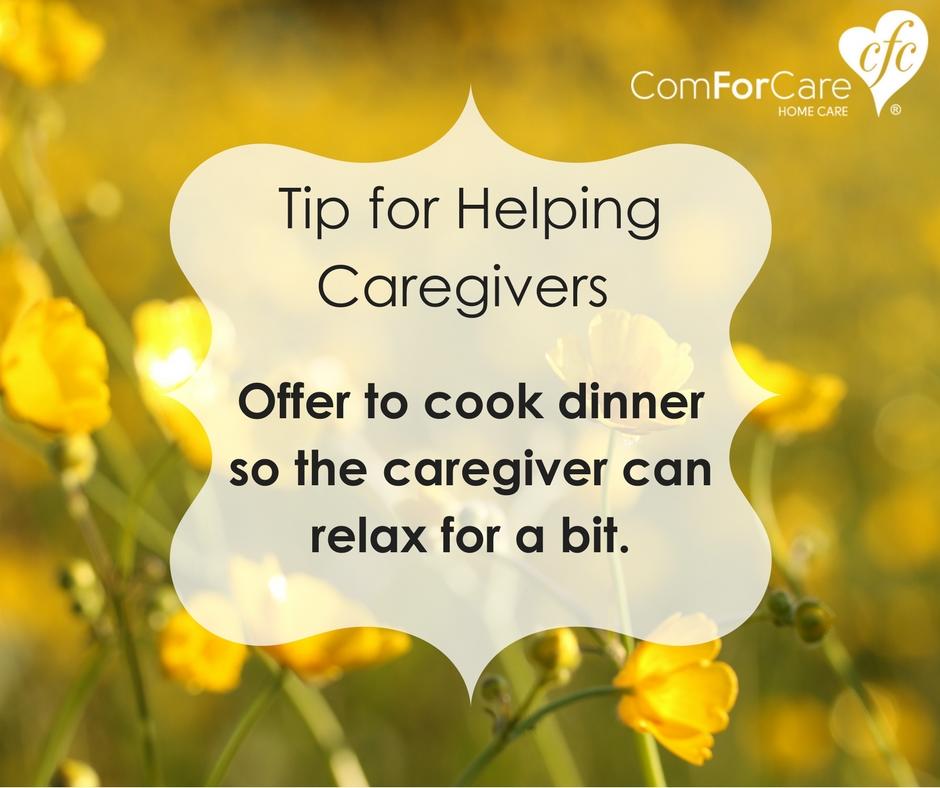 If you know someone who is caring for a loved one, offer to help out. That way the caregiver can have time to relax. #FamilyCaregiversMonth