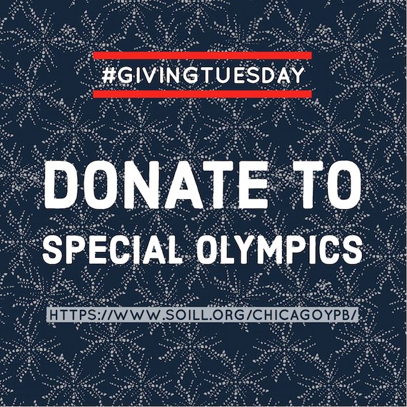 We need your help to hit our #GivingTuesday goal! We’re aiming to raise $2500 for our Special Olympics athletes. 

Make your donation in the “dues” section  of the YPB site soill.org/ChicagoYPB