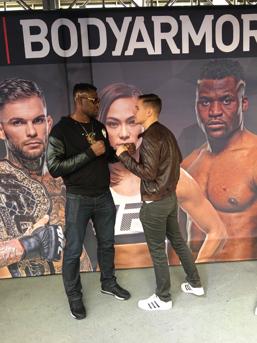 TheWeighInMMA's tweet photo. As someone who has been in a staredown with @francis_ngannou - he means business... #UFC218 https://t.co/qZKQnlhdko