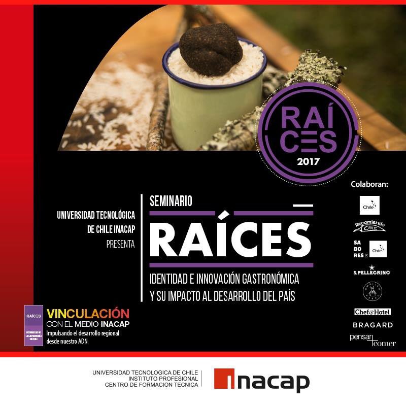 tourismopinions's tweet photo. Acompáñenos el próximo 7/12 en el encuentro de cierre de @RaicesINACAP mostraremos 5 historias donde #gastronomía de @INACAPINOS aporta al desarrollo de la gastronomía en #chile https://t.co/sz9RgLmSSU