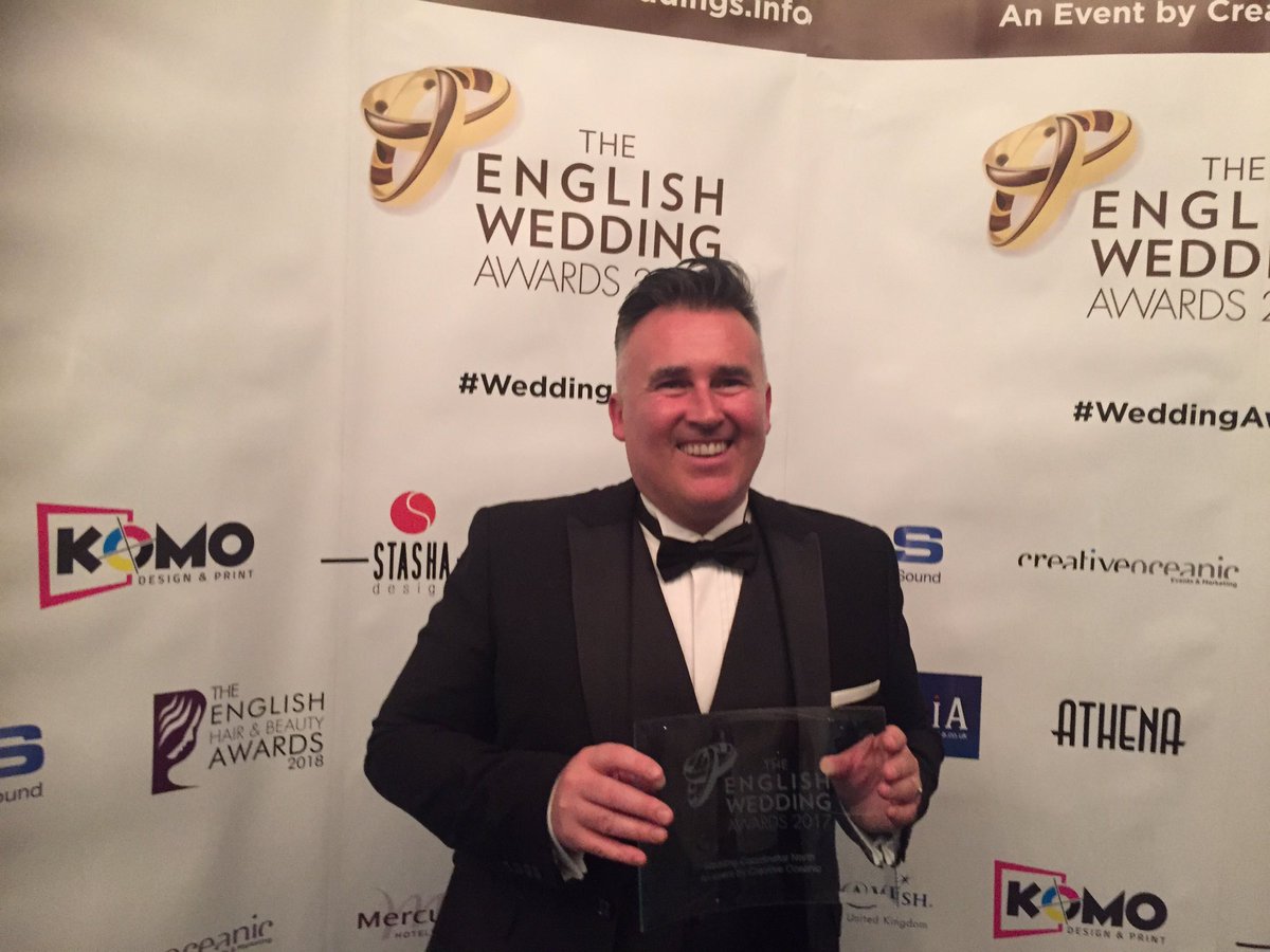 WoodhillHall's tweet photo. He's only gone and done it! Wedding coordinator of the year is our James #weddingawards https://t.co/xaucVXMk1z