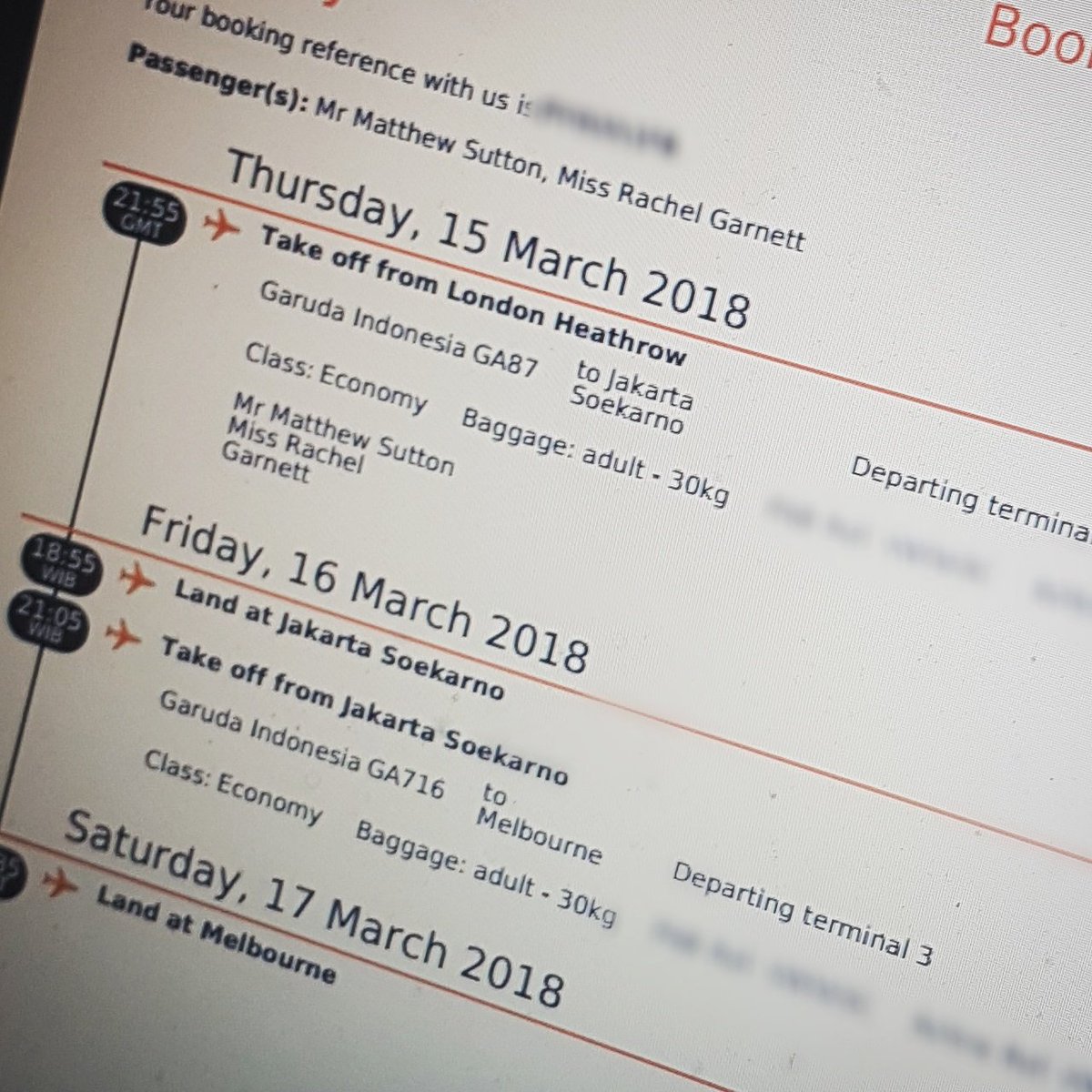 Just booked our flights. It's official. Can't wait to start our adventure together😍🌏  @_msutton