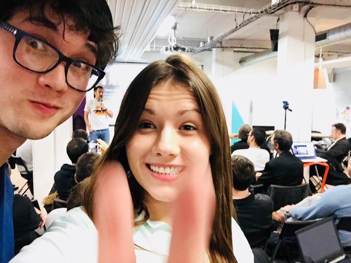 TargoszSonia's tweet photo. #wickedcryptomeetup selfie with @JonChest and @seb2point0 https://t.co/s3fOelj8Ys