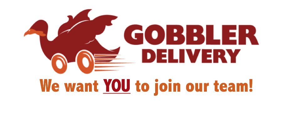 We are looking to grow our team at Gobbler Delivery! Contact us today to see how you can join!