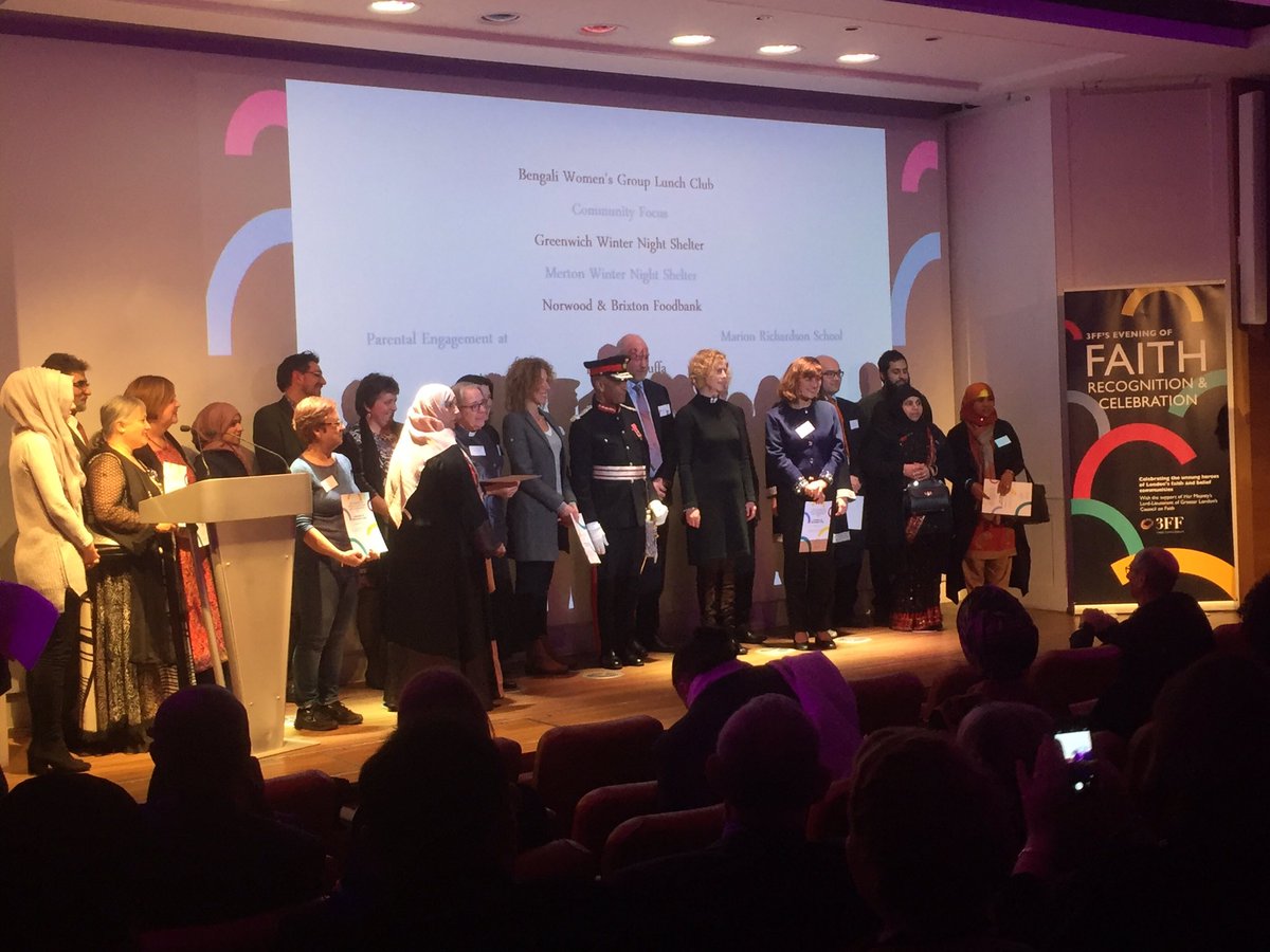 faithbelieforum's tweet image. London's amazing projects receiving an award for their work in creating interfaith spaces #celebratefaith