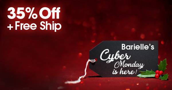 Grab your mouse it’s time to get clicking! #Barielle is giving you 35% off plus Free Shipping for our #CyberMonday #Deal Shop now- bit.ly/2yauTuL
