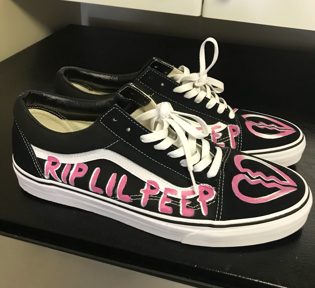 custom lil peep vans