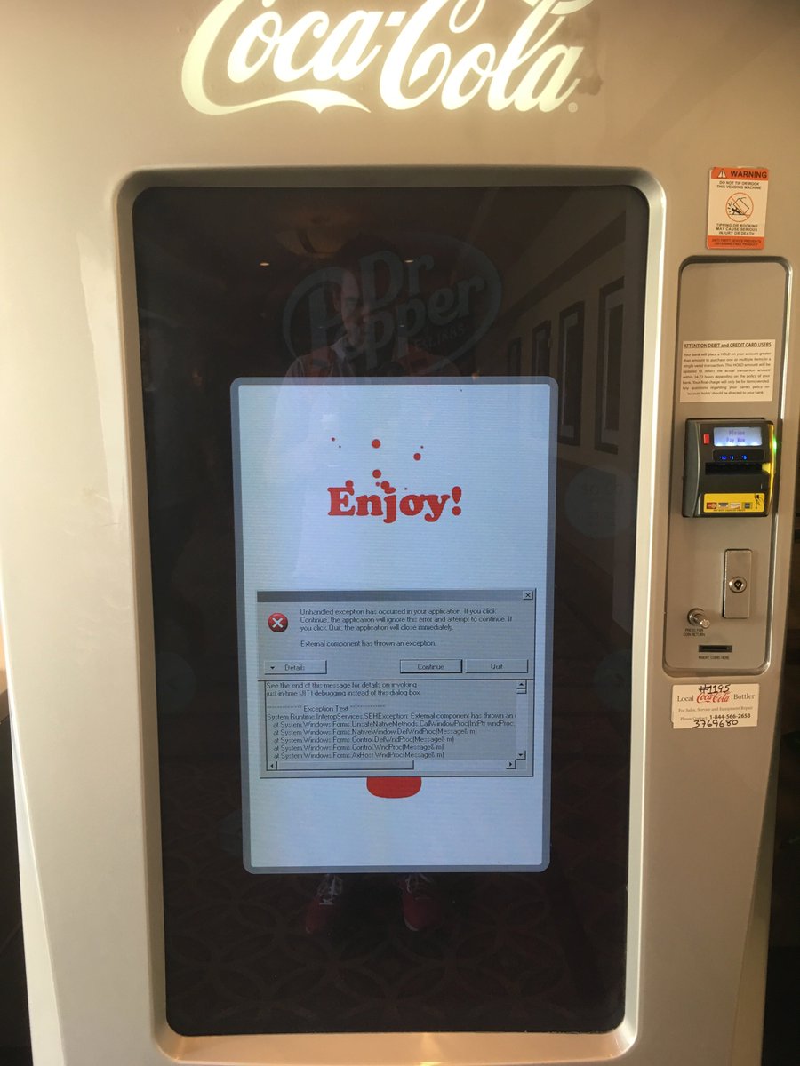 ChophWau's tweet photo. Oh no - digitalization prevents enjoyment :) #reInvent https://t.co/WIZk4jVxbd