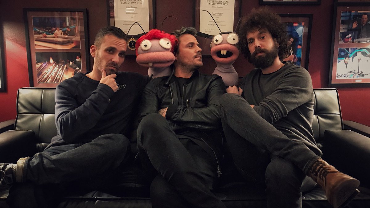 _danielmartin_'s tweet photo. A punto de salir a divertirnos en @el_hormiguero !!!! Hablaremos de “Grandes éxitos y pequeños desastres”, nuestra gira de 2018!!! Todas las fechas en https://t.co/jkjy2IVtHP https://t.co/ssZL6Ns1xW