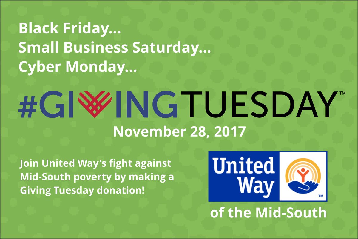 uwmidsouth's tweet photo. Cyber Monday! If you're shopping with Amazon, remember to use "Amazon Smile" and select "United Way of the Mid-South" to help people escape generational poverty. @AmazonSmile. #YouShopAmazonGives https://t.co/rscs7EZqNN
#CyberMonday #AmazonSmile #uwms https://t.co/BRACQwxfVY