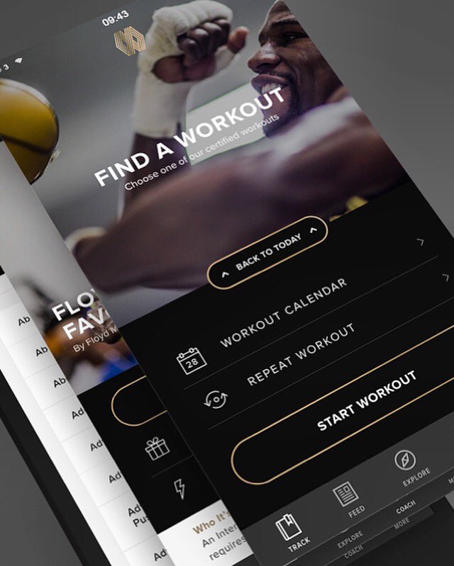 MayweatherFit's tweet photo. A digital coaching experience is COMING JANUARY 2018—to the @AppStore & @GooglePlay—so you can train with @FloydMayweather wherever you go! #mayweatherboxingfitness #cybermonday #boxingfitness #fitnessapp #boxingapp #mayweather #floydmayweather #workoutapp https://t.co/Du5CmBHjDL https://t.co/GqNVLqJDDe