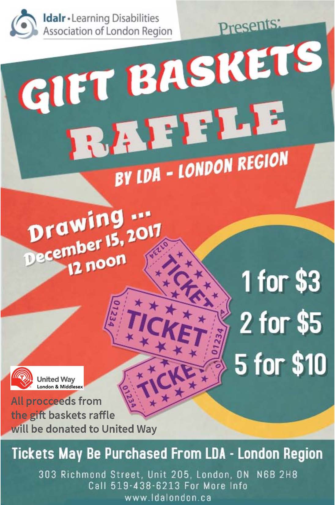 Basket Raffle Flyer