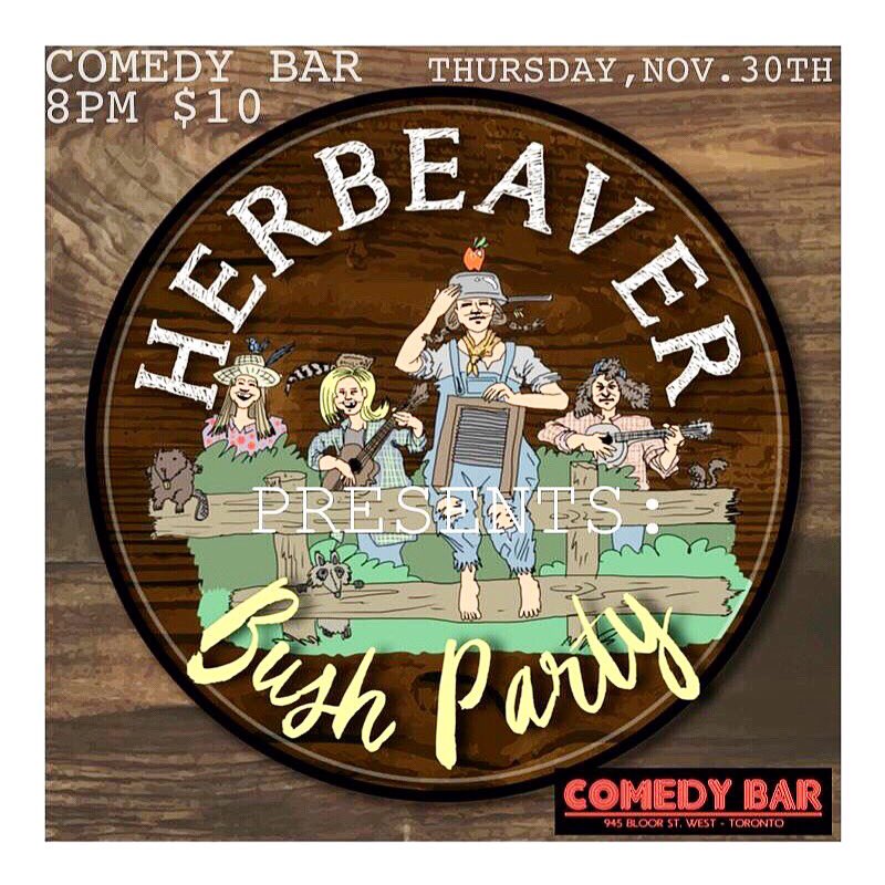 herbeaver's tweet photo. THIS THURSDAY!
Letβs get silly. Canβt wait to see you @comedybar
#comedy #herbeaver #bushparty https://t.co/hXi4zNg11h
