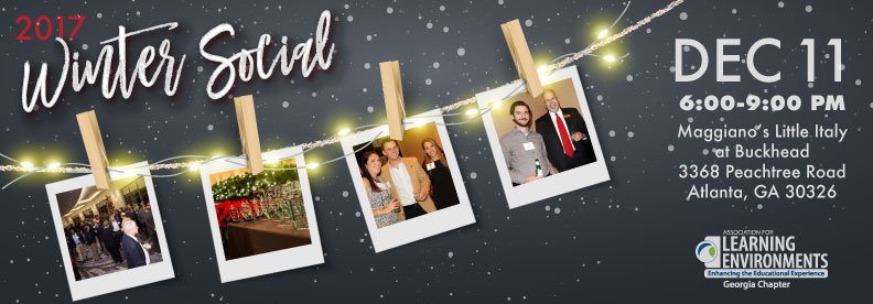GeorgiaA4LE's tweet photo. REGISTRATION OPEN! Winter Social registration is now open. Please join us Dec. 11 at Maggiano's Buckhead for an evening of great networking, prizes and scholarship awards. Sponsor contacts have received promo codes for complimentary registrations included with benefits. https://t.co/AHx6LWHZO8