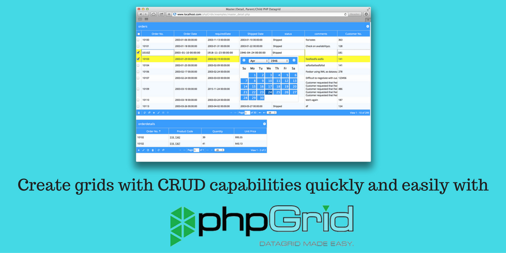 phpGrid's tweet image. #phpGrid Lite is FREE for both personal and commercial use. Check it out! ow.ly/WpIW30eXi4F