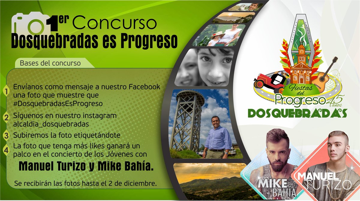 Quieres ganarte un palco para 5 personas en el concierto de <a href="/MikeBahia/">Mike Bahia</a> y <a href="/ManuelTurizo_/">Manuel Turizo 🐺</a> ? Te recomendamos que participes de este concurso. Aquí las instrucciones 👉👉👉 #DosquebradasEsProgreso