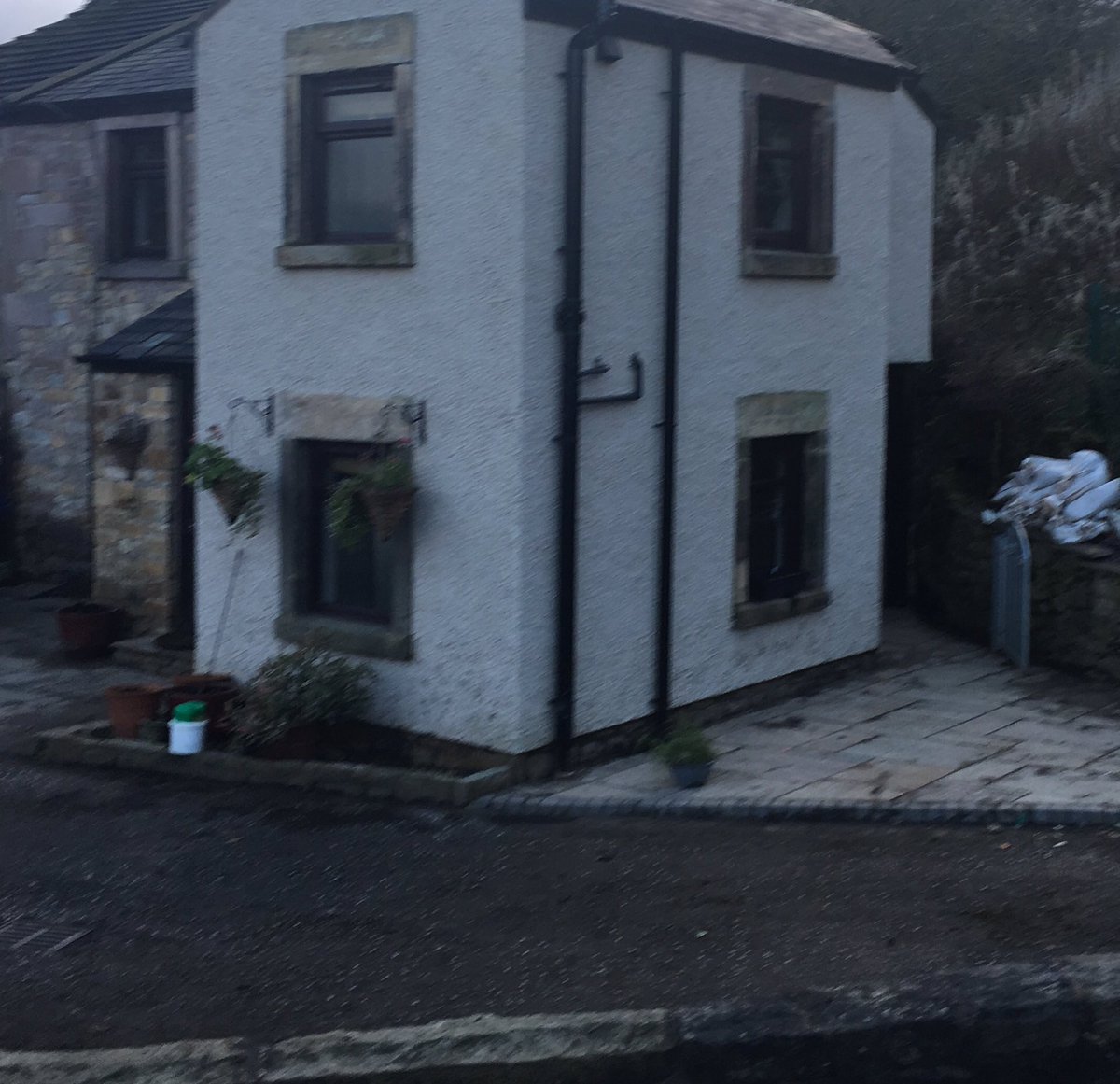 JPCurtinClimate's tweet photo. In Galgate Lancashire today to meet folk affected by last week's floods and those helping recovery - truly terrifying flood flows from a nationally significant rainfall event https://t.co/IDGu9jUFeR