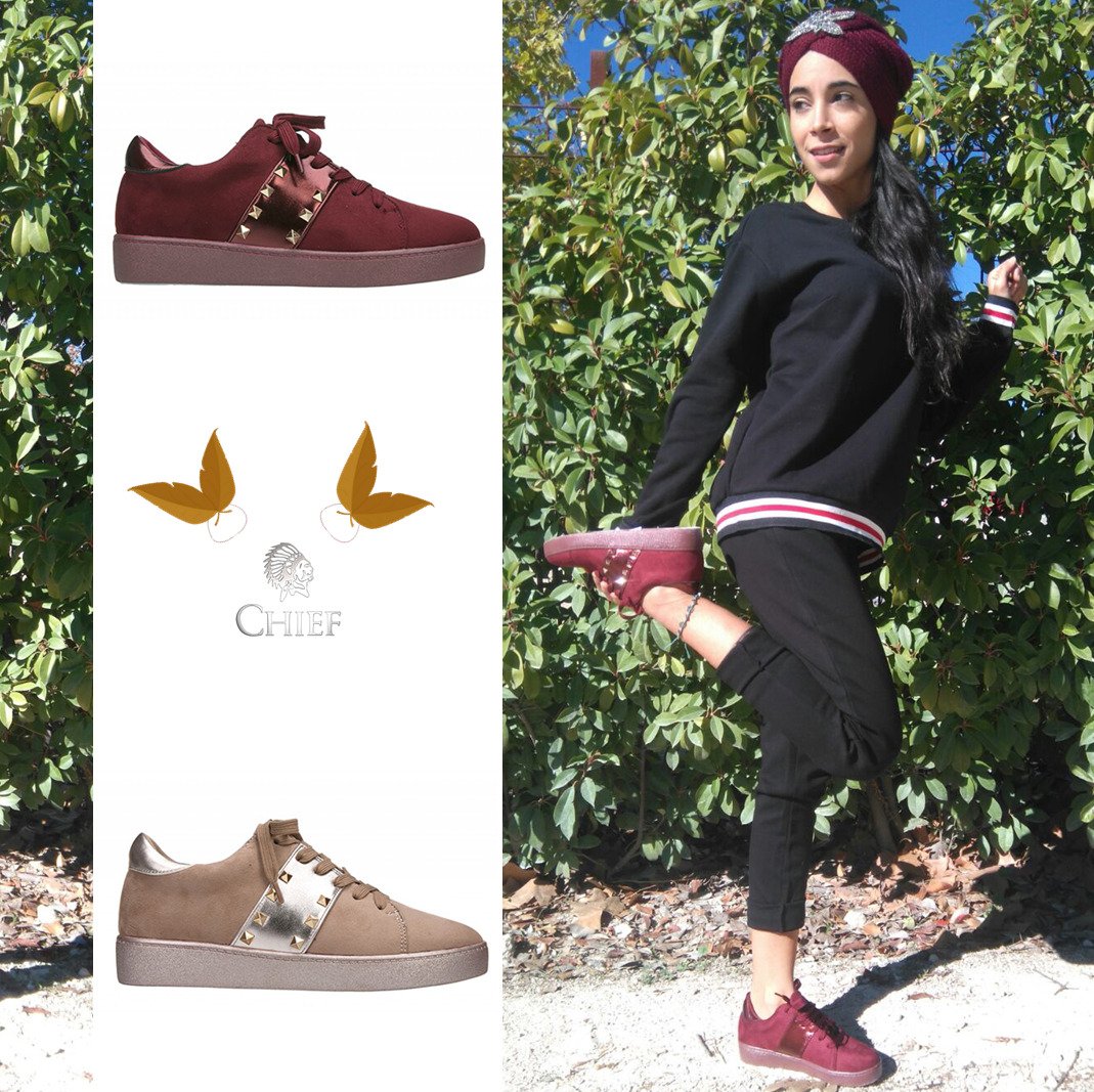 chiefsmadrid's tweet photo. Conjunto deportivo en tonos burdeos #chief #invierno2017 #valentino #sneaker #deporte #sport #burdeos #alamoda https://t.co/hcoItJ0e3v