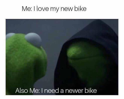 WECycles's tweet image. MEME MONDAY ~ The struggle is real #Love2Cycle