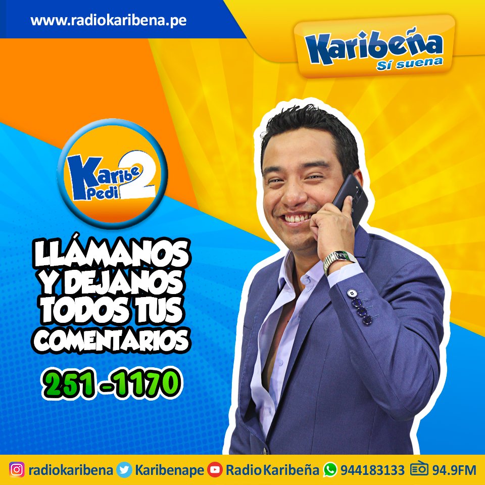 karibenape's tweet photo. #MathiasColmenares ya está haciendo sus #Karibepedidos
@Los5deOro
¿Qué esperas para hacer tu llamadas? 📞📞📞📞
RADIO EN VIVO ►https://t.co/VRTnjAB8Nm https://t.co/WyYh2xhqCi
