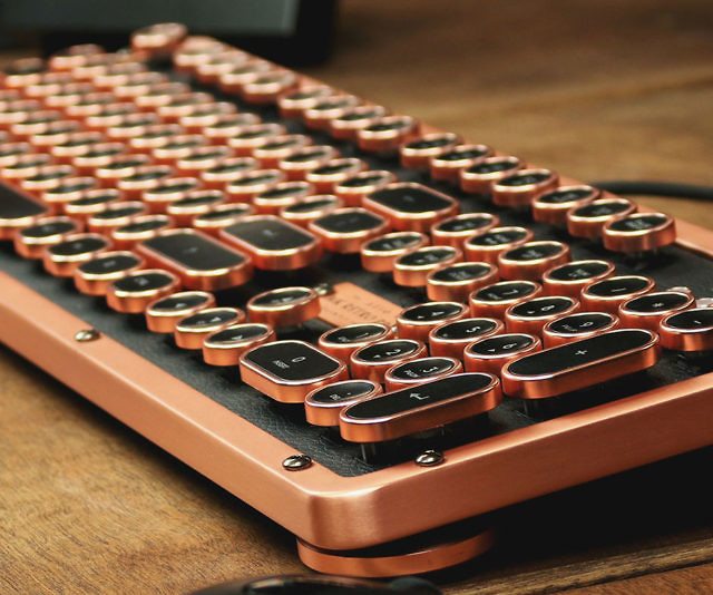 2017santa's tweet image. Azio Luxury Retro Keyboard - tiwib.co/azio-luxury-re… #ComputerGeekery #Uncategorized #giftideas #gifts