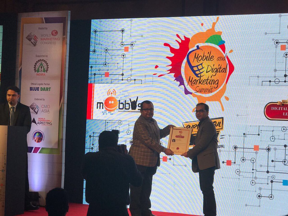 Kunalburman's tweet photo. Feels great to receive Industry recognition 🙂 Encouraging for sure! Thank you!!! 
#50mostinfluential #WorldMarketingCongress #DigitalMarketing https://t.co/2IN91DA4Au