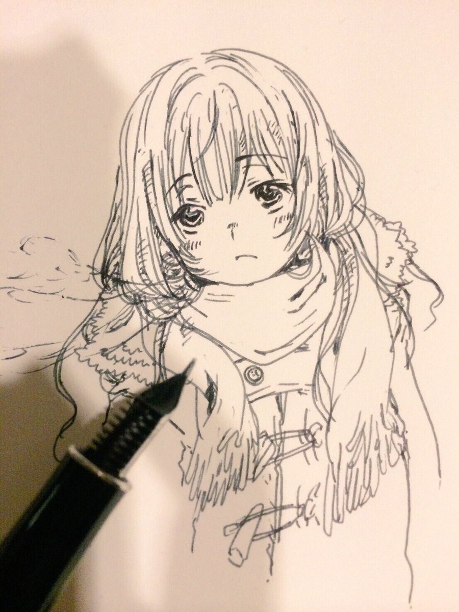 ナト お絵描き 過去絵を投下して絵を描いた気になろうキャンペーン 万年筆イラスト ナト お絵描き 過去絵を投下して絵を描いた気になろうキャンペーン 万年筆イラスト