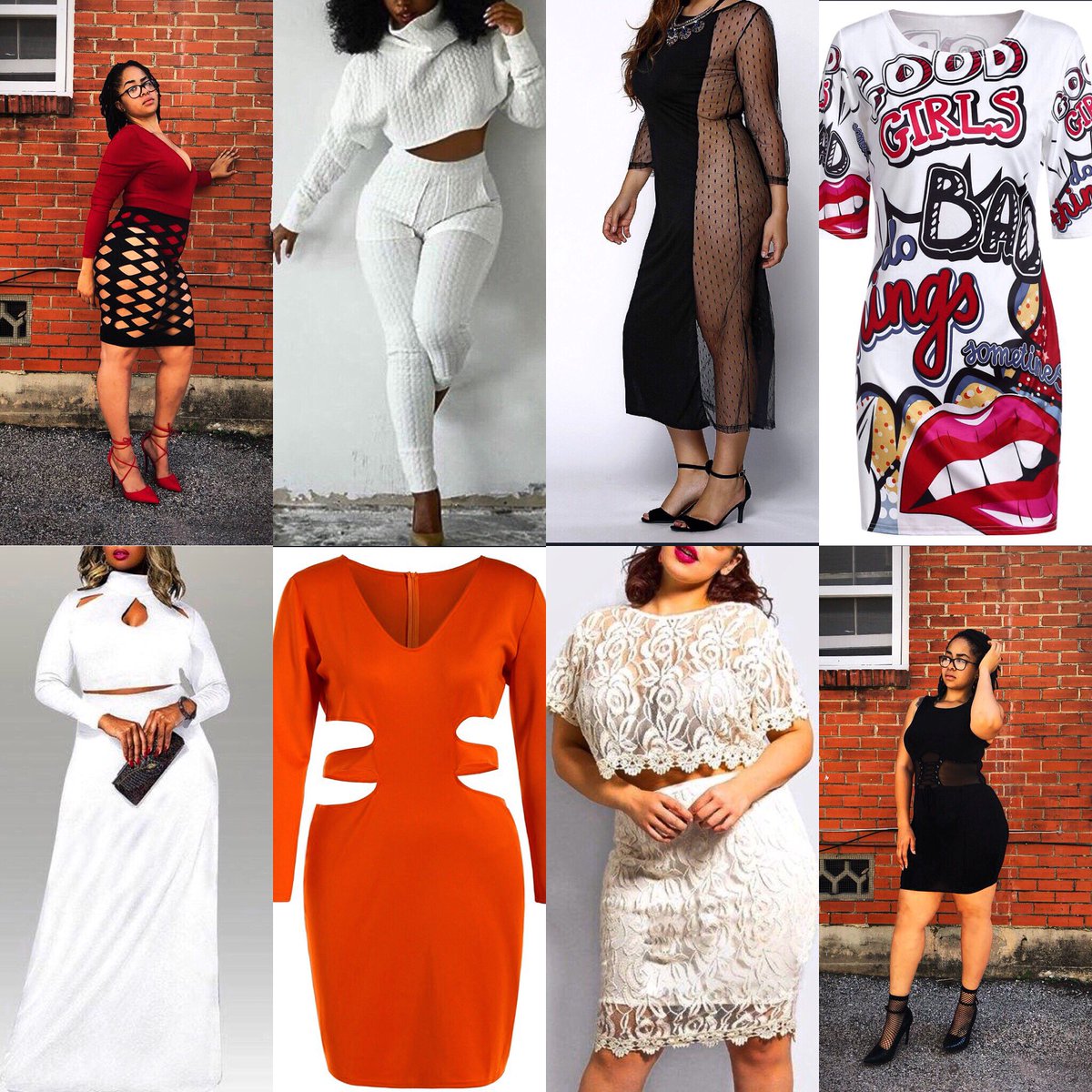 KillawattC's tweet photo. These items are all $10 off today only with code:Cyber....Get them before they’re gone!🙌🏽 #CyberMonday2017 #plussizefashion https://t.co/kUONSAooqP