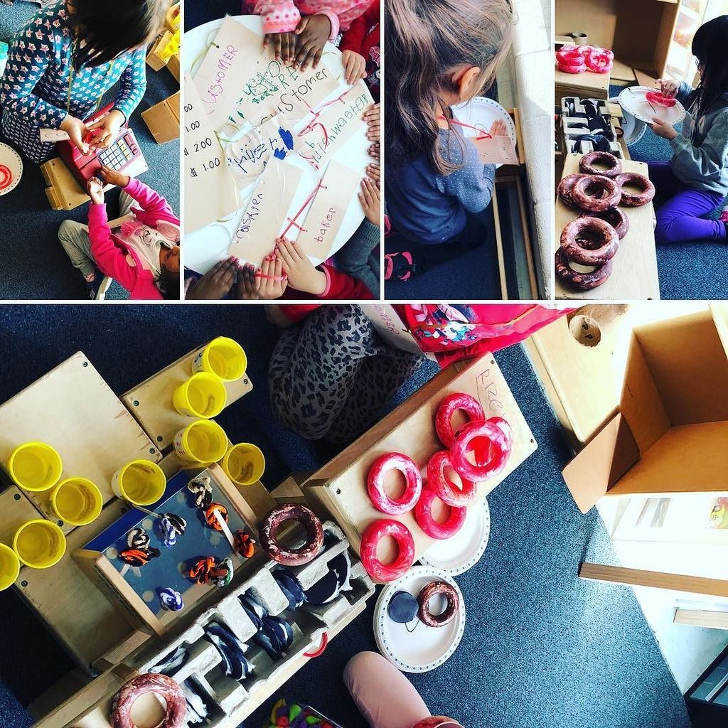 jacq_u_tan's tweet photo. We had fun co-creating our store today. The children brainstormed different roles to play. Look at our server, customer, dishwasher in this post. 😊 #creatingspacesforlearning #kinder117 #sociodramaticplay https://t.co/FpYjZhovAR https://t.co/T2X00H4CmZ