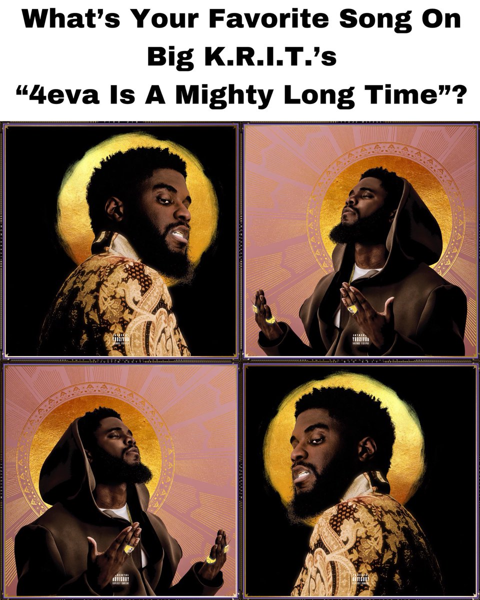 TeamBigKRIT_K4L's tweet photo. It’s been 1 month since @BIGKRIT released #4evaIsAMightyLongTime!
Let’s chop it up! #QuoteYourAnswer https://t.co/MkMJ0LensH