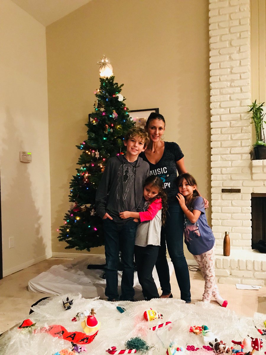 FAMILY-We are ok❤️ We are decorating our tree. I’m focusing on making Xmas as normal &amp; fun for my kids as I can. #makechesterproud