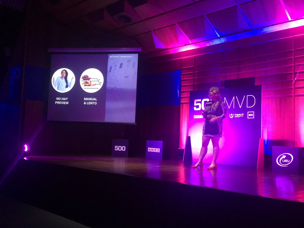 ANIIuy's tweet photo. Es el turno de Martina de presentar #Customily (@makeitcustomily). Un SaaS para #ecommerce que permite vender productos personalizados de forma dinΓ‘mica, interactiva y eficiente @Sur3D #DemoDay #500MVD #500strong https://t.co/5H58KH7TEc